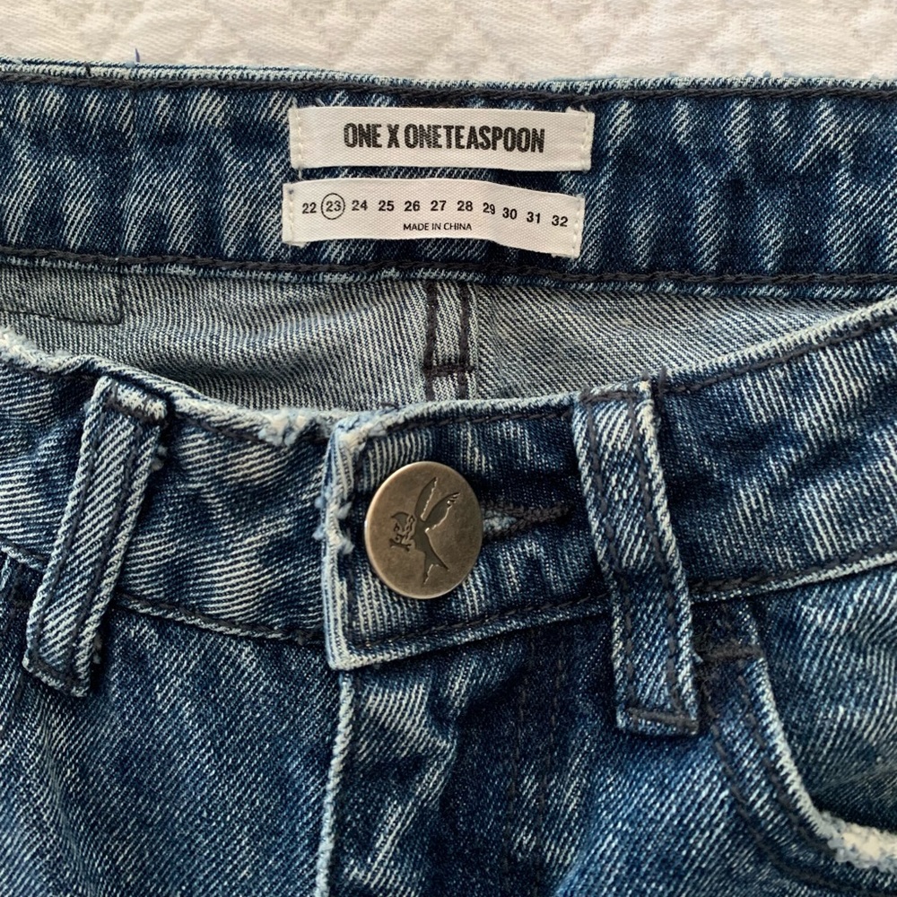 Oneteaspoon High Waist Straight Leg Jean - Picture 3 of 7